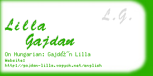 lilla gajdan business card